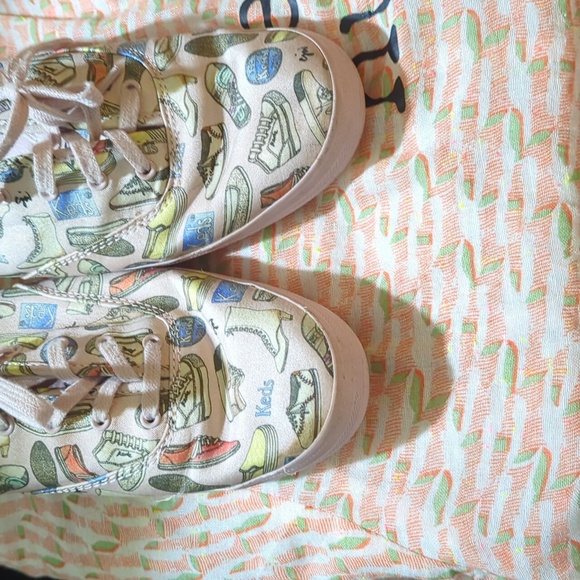 🍀Super EUC ❤️ KEDS x CJW: Specialty/Ltd Ed.👟LILAC🪻SILK🪻 SHOE🪻PRINT👟 sz 9🍀 - Picture 12 of 13